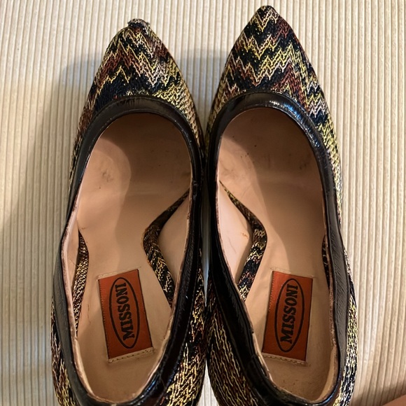 Missoni Classic Crochet Knit Platform Pump Heels - Picture 8 of 9
